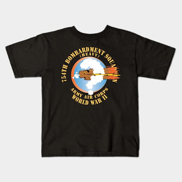 754th Bombardment Squadron - Army Air Corps - WWII X 300 Kids T-Shirt by twix123844